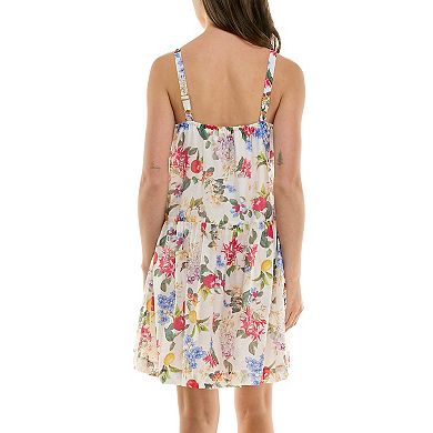 Women's Taylor Pin Tucked Squareneck Shift Mini Dress
