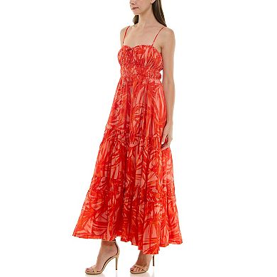 Women's Taylor Shirred Sweetheart Neck Fit & Flare Maxi Dress