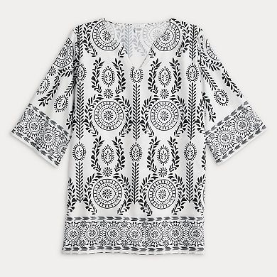 Women's Collection XIIX Graphic Trailing Leaf Kaftan