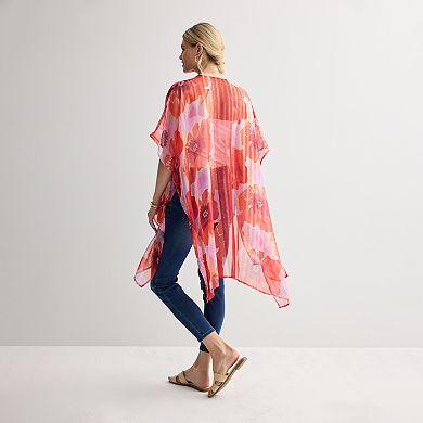 Women's Nine West Overscale Floral Printed Topper