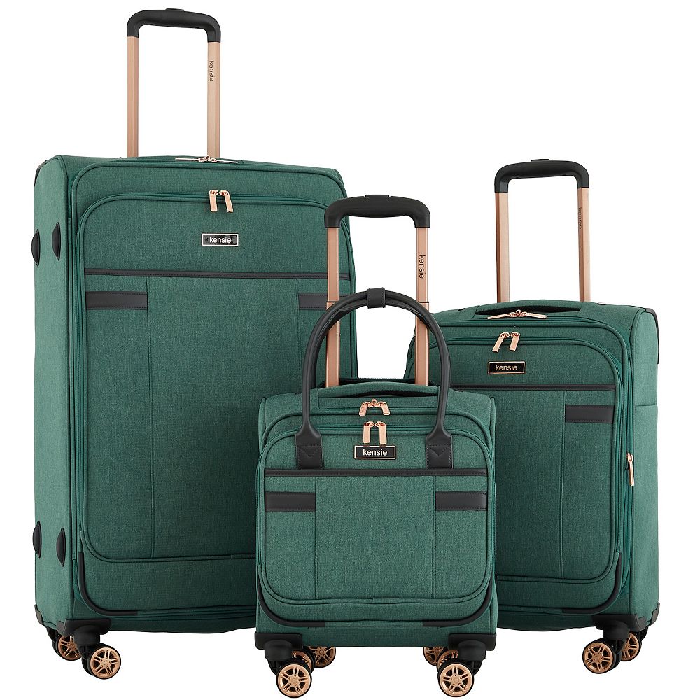 ポケットジレ Amazon.com | kensie 3 Piece Luggage Set, Pale Gold | Luggage Sets