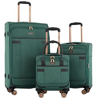 Kensie Hudson 3 pc Expandable Rolling Softside Luggage Set