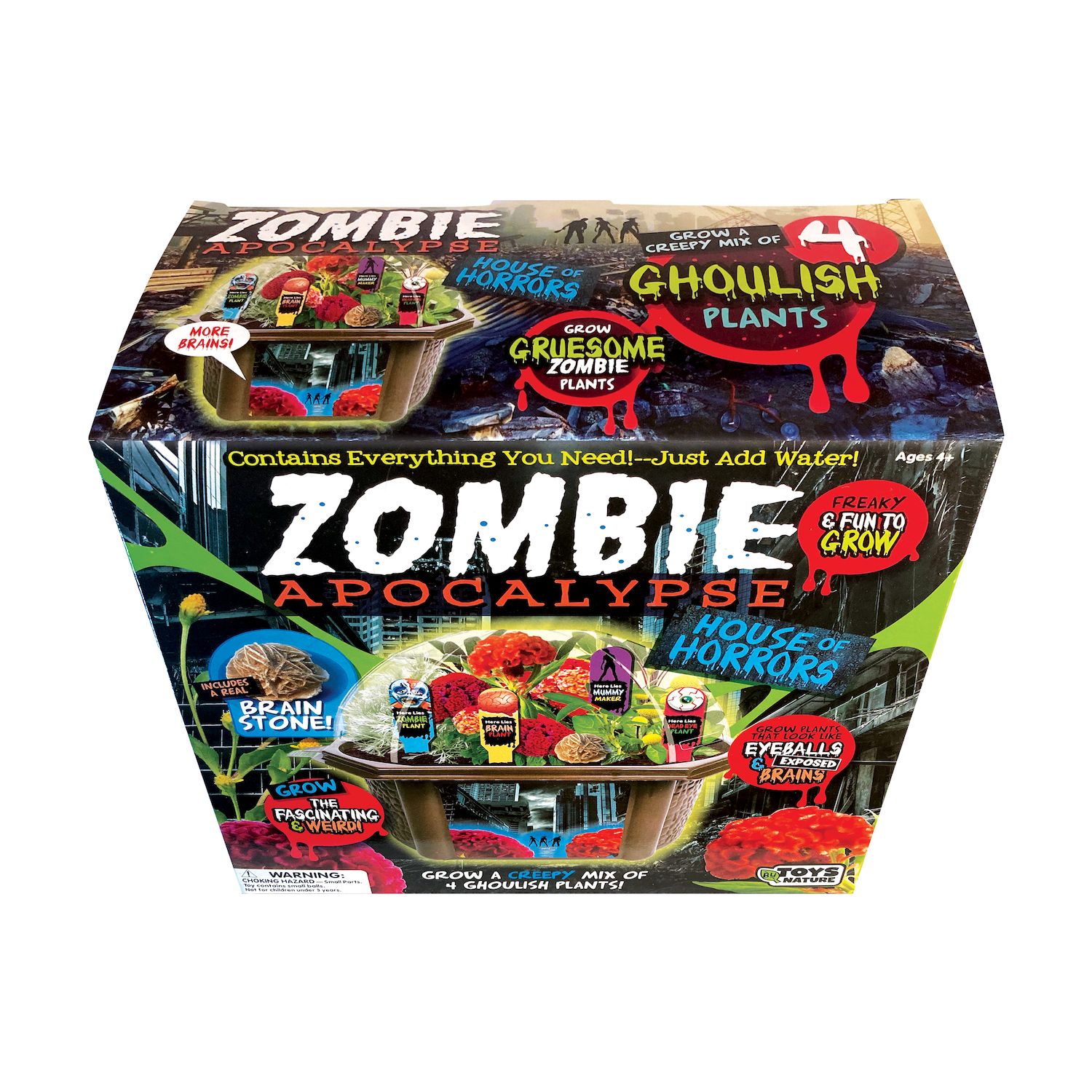Детские фигурки Toys By Nature Biosphere Terrarium - Zombie Apocalypse House of Horrors — фото 4