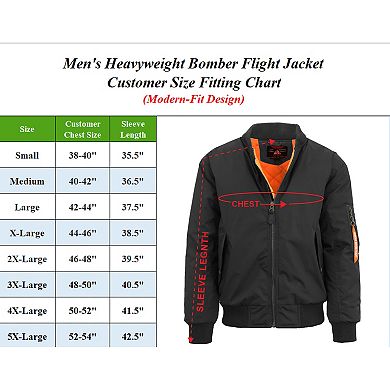 2-Pack Men's Spire by Galaxy Heavyweight MA-1 Flight Jacket