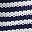 White Navy Stripe
