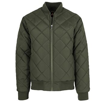 Men's Spire by Galaxy Heavyweight Quilted Bomber Jacket