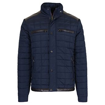 Men's Spire by Galaxy Lightweight Quilted Jacket with Synthetic Trim Design