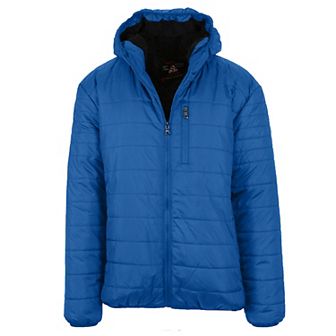Men's Spire by Galaxy Sherpa-Lined Hooded Puffer Jacket