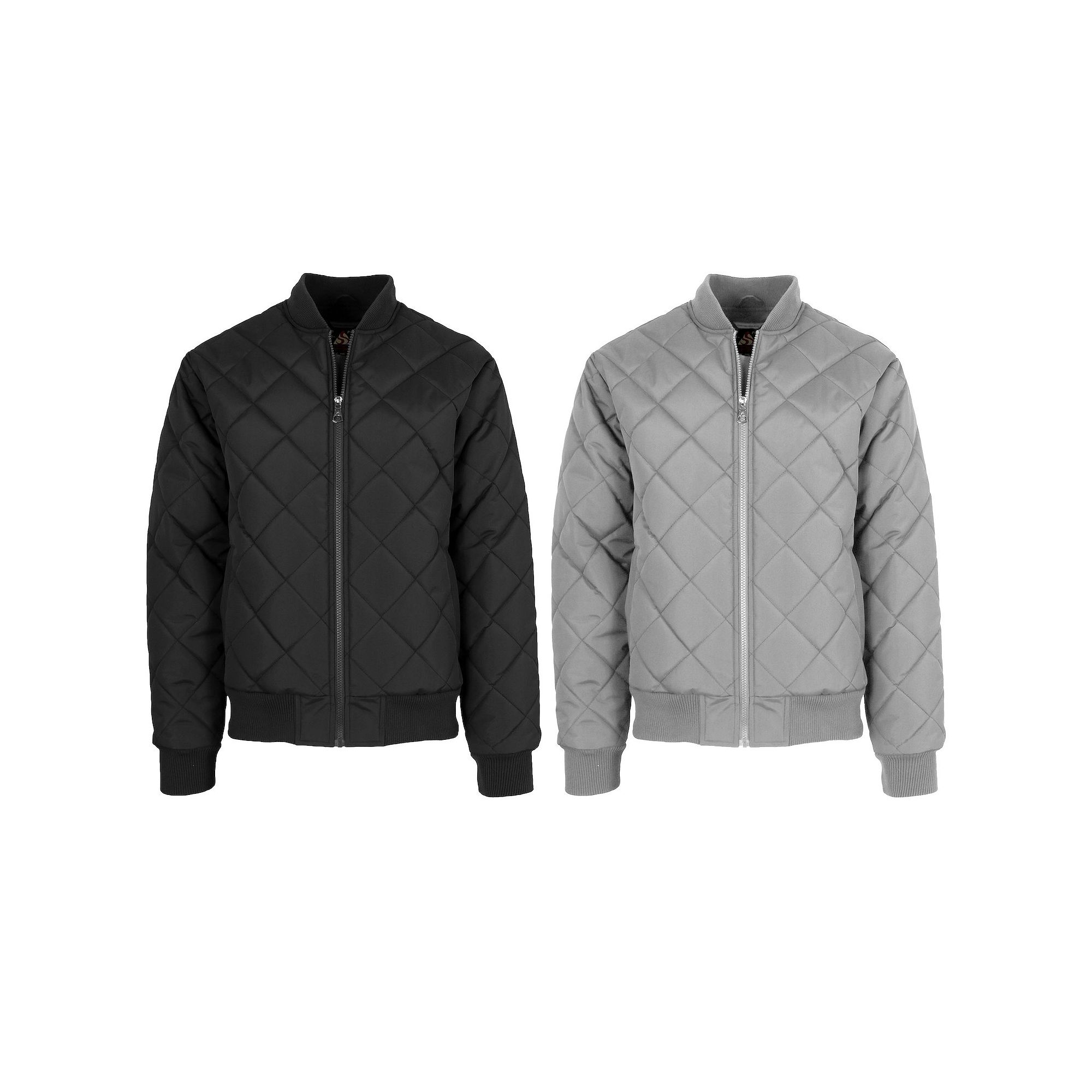2-Pack Mens Spire by Galaxy Heavyweight Quilted Bomber Jacket, Size: Mediu