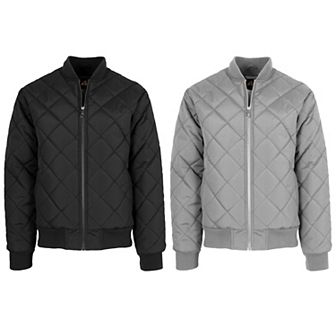 2-Pack Men's Spire by Galaxy Heavyweight Quilted Bomber Jacket