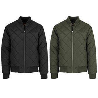 2-Pack Men's Spire by Galaxy Heavyweight Quilted Bomber Jacket