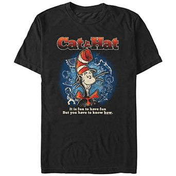 Men's Dr. Seuss The Cat In The Hat It Is Fun To Have Fun Graphic Tee