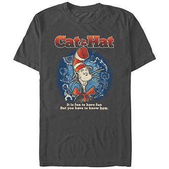 Men's Dr. Seuss The Cat In The Hat It Is Fun To Have Fun Graphic Tee