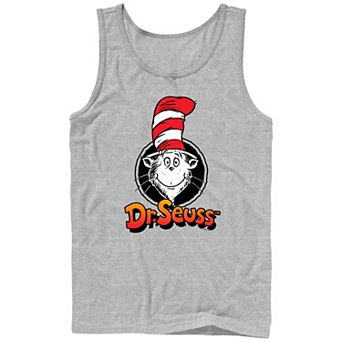 Men's Dr. Seuss The Cat In The Hat Stamp Graphic Tank