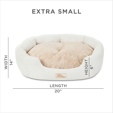 Town & Country Everyday CuddleTown Faux Linen Comfy Cozy Cuddler Pet Bed
