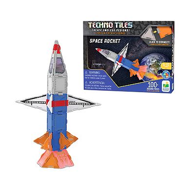 The Learning Journey Techno Tiles - Space Rocket: 100-Piece Building Toy