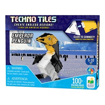 The Learning Journey Techno Tiles - Emperor Penguin: 100 pc Building Toy