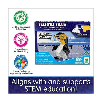 The Learning Journey Techno Tiles - Emperor Penguin: 100-Piece Building Toy