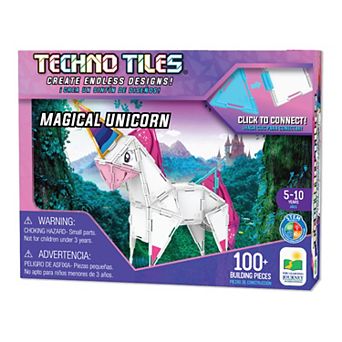 The Learning Journey Techno Tiles - Magical Unicorn: 100 pc Building Toy
