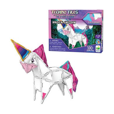 The Learning Journey Techno Tiles - Magical Unicorn: 100-Piece Building Toy