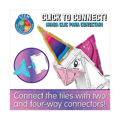 The Learning Journey Techno Tiles - Magical Unicorn: 100-Piece Building Toy