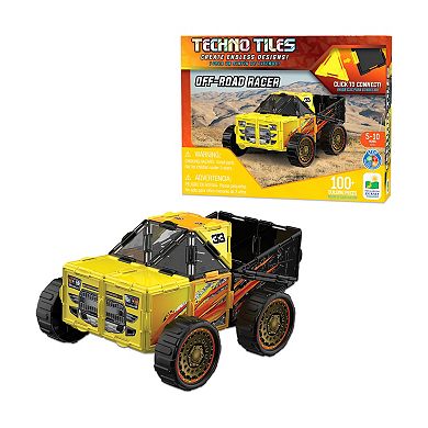 The Learning Journey Techno Tiles - Off-Road Racer: 100-Piece Building Toy