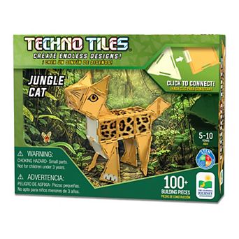 The Learning Journey Techno Tiles - Jungle Cat: 100 pc Building Toy