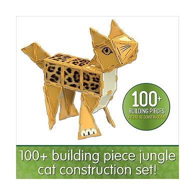 The Learning Journey Techno Tiles - Jungle Cat: 100-Piece Building Toy