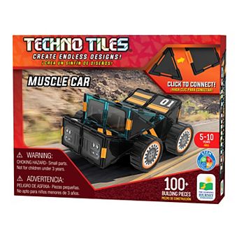 The Learning Journey Techno Tiles - Muscle Car: 100 pc Building Toy