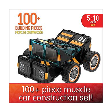 The Learning Journey Techno Tiles - Muscle Car: 100-Piece Building Toy