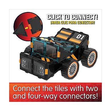 The Learning Journey Techno Tiles - Muscle Car: 100-Piece Building Toy