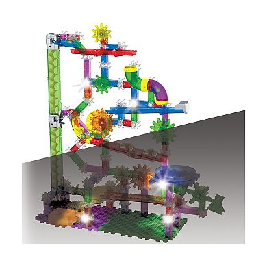 The Learning Journey Techno Gears Marble Mania - Extreme Glo: 200-Piece Building Toy