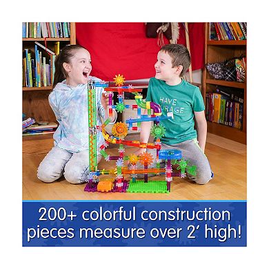 The Learning Journey Techno Gears Marble Mania - Extreme Glo: 200-Piece Building Toy