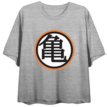 Juniors' Dragon Ball Z Kame Crop Short Sleeve Graphic T-Shirt