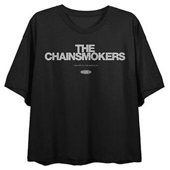 Juniors' The Chainsmokers Crop Short Sleeve Graphic T-Shirt