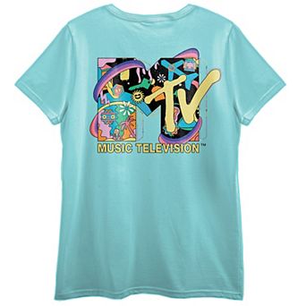 Juniors' MTV Logo Short Sleeve Graphic T-Shirt