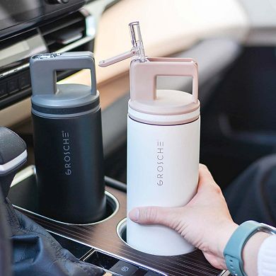 GROSCHE ALPINE Flip 'N Sip 20-oz. and 40-oz. Insulated Water Bottle With Straw 2-pk.