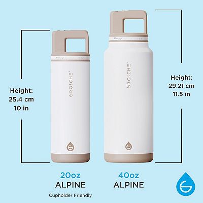 GROSCHE ALPINE Flip 'N Sip 20-oz. and 40-oz. Insulated Water