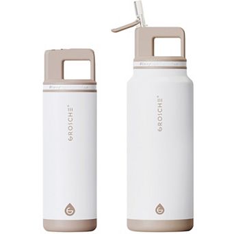 GROSCHE ALPINE Flip 'N Sip 20-oz. and 40-oz. Insulated Water Bottle With Straw 2 pk