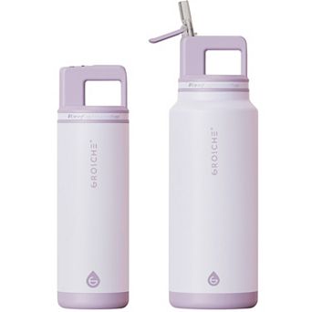 GROSCHE ALPINE Flip 'N Sip 20-oz. and 40-oz. Insulated Water Bottle With Straw 2 pk