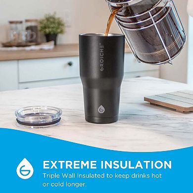 GROSCHE YUKON Insulated Stainless Steel Coffee Tumbler with Slider Lid