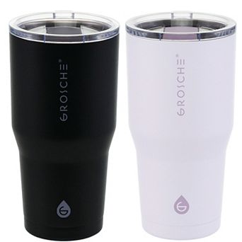 GROSCHE YUKON Stainless Steel Coffee Tumbler with Slider Lid 2 pk