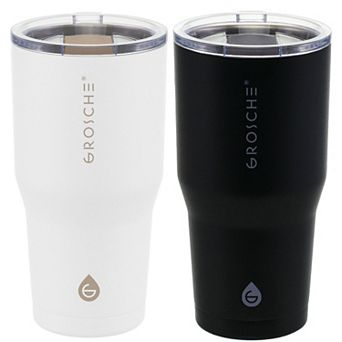 GROSCHE YUKON Stainless Steel Coffee Tumbler with Slider Lid 2 pk