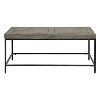 Alaterre Furniture Industrial Modern Coffee Table