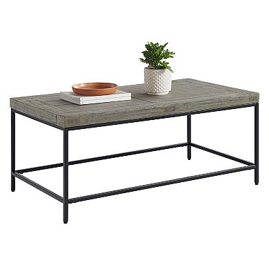 Alaterre Furniture Industrial Modern Coffee Table