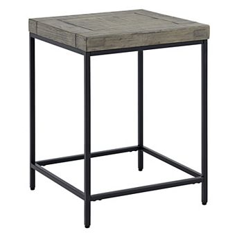 Alaterre Furniture Industrial Modern End Table - Gray