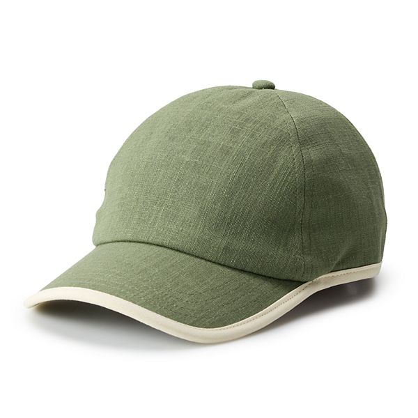 Women's Sonoma Goods For Life® Washed Linen Baseball Cap - Sage