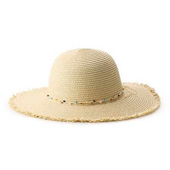 Women's Sonoma Goods For Life® Beaded Trim Floppy Hat