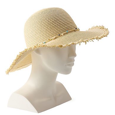 Women's Sonoma Goods For Life® Beaded Trim Floppy Hat