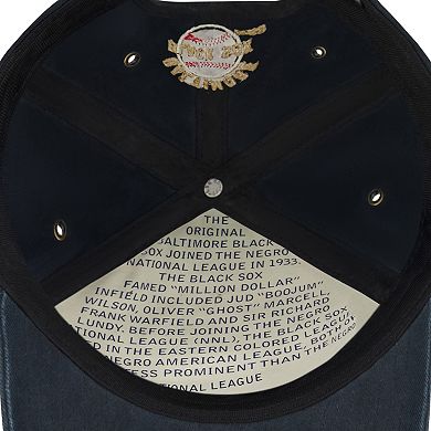 Men's Blue Marlin Baltimore Black Sox Hat